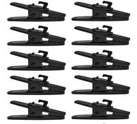 Clip noir pour casque d'écoute en 10 pièces, clip pour casque d'écoute avec câble pivotant à 360 degrés, convient à la plupart des casques d'écoute Monster, Sony, Sennheiser et Plantronics.
