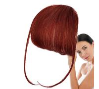 Clip On Bangs Cheveux Humains - Frange Française de Couleur Naturelle | Postiches à franges, extensions de cheveux élégantes adaptées aux filles, remplacement quotidien pour femmes | Vraie pince à che