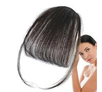 Clip On Bangs Cheveux Humains - Frange Française de Couleur Naturelle | Postiches à franges, extensions de cheveux élégantes adaptées aux filles, remplacement quotidien pour femmes | Vraie pince à che