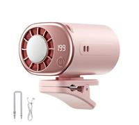 Clip On Car Cooling Device - Rechargeable Portable Fan with 360° Rotation | Adjustable Clamp Air Cooler for Travel Camping Golf Beach Picnic Gardening Outdoor Use | Car Fan for Cooling