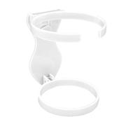 Clip on Cup Holder, Portable Insert Drink Holder for Beach Bags and Daily Use Features a Multipurpose Clip for a Firm Grip on Various Bags (White)