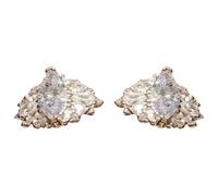 Clip on Earbud Accessories, Rhinestone Bow Shaped Headphone Decoration, 0.79 Inches Exquisite Jewelry Design, Open Ear Earphone Charm for School, Outdoor, and Business Trips