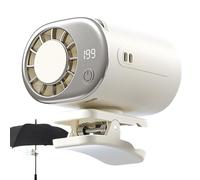 Clip On Fan - 199-Level Rechargeable Mini Device, Portable Adjustable Airflow With LED Display, Compact Cooling For Desk Car Travel, Small Clip Fan For Office Outdoor Beach Sports Hiking Fishing