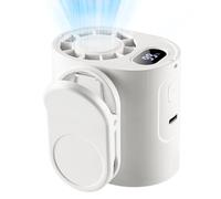 Clip On Fan, 5 Speeds 360 Degree Rotatable USB Cooling Device, Personal Neck Fan Clip On For Camping Outdoor Beach Festival Sports Offices Desk Hiking Fishing Shopping Vacation Portable Rechargeable