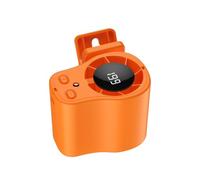 Clip On Fan - Portable Battery Operated Car Vent Fan | LED Display USB Rechargeable Cooling Device | 360 Degree Rotation Adjustable Speed Personal Air Circulator | For Truck SUV Vehicle Camping Travel