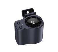 Clip On Fan - Portable Battery Operated Car Vent Fan | LED Display USB Rechargeable Cooling Device | 360 Degree Rotation Adjustable Speed Personal Air Circulator | For Truck SUV Vehicle Camping Travel