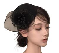 Clip on Fascinateur avec fleur en dentelle pour cocktails réunion quotidienne élégante coiffe cocktail