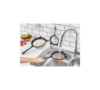 Clip-On Fine Mesh Strainer 17 cm Pot Attachment Sieve Flour Sifter Kitchen Colander