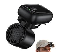 Clip On Hat Fan - 3 Speed Rechargeable Portable Cooling Device for Outdoor Activities | Flexible with Adjustable Clip, Hands Free Mini Fan, Wearable Airflow Tool for Travel Beach Camping Hiking Use