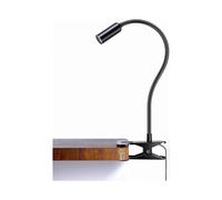 Clip On Light, Dimmable Aluminum Reading Lamp, Eye Protection Book Clamp Lamp, Clip On Lamp for Desk Bedside Bed Headboard Or Deep Focus, Flexible Goo