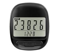 Clip On Pedomètre | Écran LCD numérique Walking Pédomètre Step Counter with Clock Function | Portable Odomètre, Fitness Recorder Tracks Steps, Distance, Calories, Exercise Time