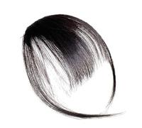 Clip on Real Hair Bangs - Fringue de cheveux humains avec temples pour femmes clip avec style | Extension de cheveux transparente pour soeur Gift, couverture de front pour look