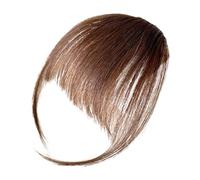 Clip on Real Hair Bangs - Fringue de cheveux humains avec temples pour femmes clip avec style | Extension de cheveux transparente pour soeur Gift, couverture de front pour look