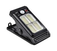 Clip On Solar Lights | 360°Rotatable Motion Sensor Outdoor Light | Waterproof LED Vertically Adjustable Lightnning for Courtyards Backyard Pathway Terrace Balcony Landscaping Porch Patio Lawn