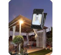 Clip On Solar Lights Outdoor with Motion Sensor - 3 Lighting Modes & Color Temps, Solar Powered Fence Lights Waterproof for Chain Link Fence , Deck, Patio (Tungsten Filament Style,1Pcs)