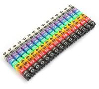 Clip-on String Marquage Tube,Fil Numéro Numérique Fil Coloré Câble Marqueur Étiquette Tube Ensemble(150PCS KCM-1.5mm²)