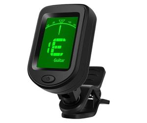 Clip On Tuner For Guitar - Electric Guitar Tuner Clip On, Digital Portable String Instrument, Tuning Device For Beginners Players Studio Practice Classroom Acoustic Bass Ukulele Violin Accurate Lcd Di