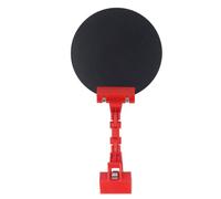 Clip On Welding Panel 16 cm Diameter Automatic Light Change Welding Blackout Panel for MIG TIG Stick Welding Guns with PP PA Material Portable Eye Protection (Rouge)