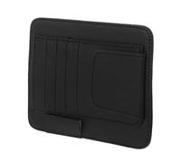 Clip Organisateur de Pare-Soleil de Voiture PU Noir Multi-Compartiments