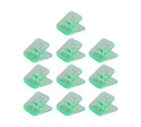 Clip Papier Carré 10pcs 30x32mm Clip À Clips Acrylique Plaides De Fichiers Pour Le Nourriture Craft Photo Les Fournitures Bureau Bureau Scolaire Les Étudiants
