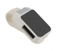 Clip Pare- pour soleil ABS Métal pour de pour soleil Clip Pare- | Accès une main, sécurité conduite, design ergonomique, élégant, compatible toutes marques(White-1)