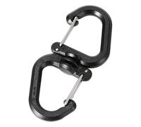 Clip Pivotant Extérieur - Mousqueton À Double Clip, Clips Doubles Pivotants | Crochets De Chaîne En S Polyvalents Pour L'extérieur, Crochets De De Sac À Dos Portables À Rotation De 360