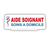 Clip Plaque Pare-Soleil Aide Soignant Soins à Domicile Rétro-Réfléchissant