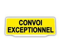 Clip Plaque Pare-Soleil Convoi Exceptionnel Rétro-Réfléchissant Jaune