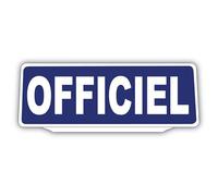 Clip Plaque Pare-Soleil Officiel Rétro-Réfléchissant Bleu