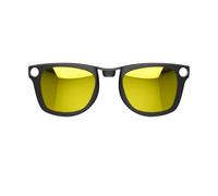 Clip polarisé pour Ray-Ban Meta Wayfarer & Gen 2 (RW4006/RW4012, taille M, 50-22), clip teinté pour Meta Wayfarer Gen 2 protection UV, jaune, 2,28 x 1,89 Zoll