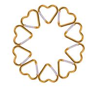 Clip porte-clés de coeur, clip porte-clés carabiner, clip porte-clés carabiner coeur outil de fixation en d'aluminium pour voyager, marche, alpinisme, randonnée,