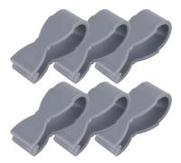 Clip porte-serviettes de cuisine, pinces à serviettes pour salle de bain - Paquet de 6 pinces à serviettes pour la cuisine | Clips de fixation fonctionnels, antidérapants, Design gris, empêche la ser