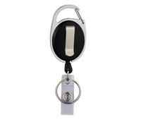Clip pour Badge Ovale Extensible en Alliage Strass, Design Rétractable | Séminaires et Conventions, Clip Facile à Fixer, Usage Solide, Style Créatif et Mode