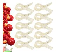Clip pour ballons - Crochet ABS de 3,54 pouces | Accessoire de fête en - Ensemble de clips de de 10 pièces pour les photos d'anniversaire, les mariages, les événements ou
