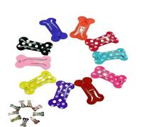 Clip pour cheveux d'os - forme de chien, barrettes à cheveux pour animaux de compagnie | pour cheveux en métal 10x pour toilettage pour chatons chiots, calibres non slip pour can