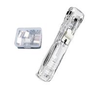 Clip pour classeurs - Clips Bulldog de 30 g | Clips pliables, pince de classement avec capacité de 45 feuilles, avec 50 recharges en métal, agrafeuse portable réutilisable de bureau