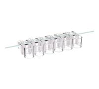 Clip pour d'aquarium - Six supports hydroponiques flottants pour sous-marines, fixation sûre, montage facile, design propre | Décoration de soins pour animaux de compagnie du réservoir