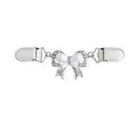 Clip pour écharpe papillon - Fermoir de col rétro vintage de style broche élégant et polyvalent pour femme, pull antique cardigan épingle à vêtements pour un usage quotidien, Siehe Beschreibung, Zinc