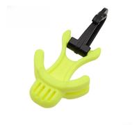 Clip pour équipement de plongée sous-marine pour connecter le régulateur secondaire à un mécanisme de boucle élastique pour la préparation sous l'eau (jaune fluo)