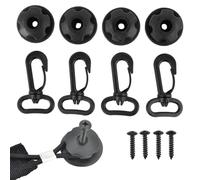 Clip pour filet de charge, crochets pour filet de chargement - fixation à suspendre pour fixer le coffre sans perçage, points de montage pour crochets de voiture avec forte charge, pour coffre