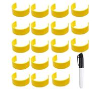 Clip pour flacon médicinal - clip pour pilule portable, clip pour flacon médicinal, clip pour bouteille médicinale clip pour étiquette bouteille avec marqueur pince pour bouteille de 18 pièces, clip