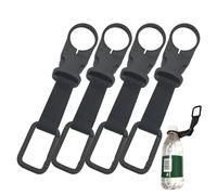 Clip pour Gourde,Support Gourde Randonnée 4 Pièces | Capacité de Charge élevée Ceinture multifonctionnelle pour Marche Escalade Salle de Sport Camping Course Sports Cyclisme