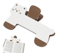 Clip pour livres en forme de chat, pince-page en plastique ABS pour journaux, livres et documents, accessoire de lecture portable pour maintenir les pages ouvertes sans masquer le texte, joli marque