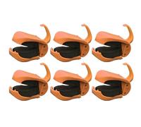 Clip pour Porte-Canne | Lot de 6 Accessibles Réutilisables Antidérapables pour Mouche,Support de Canne à Pêche | pour Vacances Anniversaire Rivière Lac Eau Peu Profonde Jig Traîne Lancer