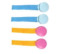 Clip pour Poussette Anti-coup de Pied, Lot de 4, pour Couverture | ABS et Polyester, Léger et Solide, Fixation pour Poussette et Carrosse, pour Quilt, Jouet et Serviette