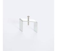 Clip Pour Rail Triphasé Borgia Encastré Aluminium Argenté