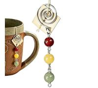 Clip pour sachets de thé infuseur réutilisable avec chaîne boules pour tremper