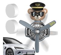 Clip pour véhicule - Décoration d'avion, parfum de grille d'aération de voiture, accessoire de parfum de tableau de bord, mini souffleur parfumé | Clip d'arôme compact en forme d'avion créé