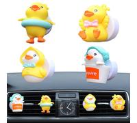 clip pour ventilation de voiture - ABS - Petit canard - 5 x 3,5 x 3,5 cm | Accessoire diffuseur confort de , amélioration intérieure, cabine automatique
