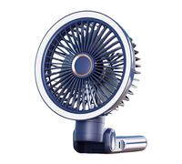 Clip Rechargeable USB Silencieux sur Le Ventilateur Bureau Pliable Économe en Énergie avec Lumière De Nuit LED 3 Vitesses pour Le Lit De Bureau Utiliser sans Fil Portable